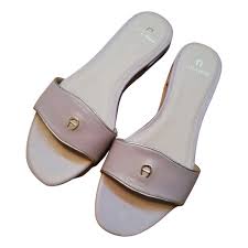 Leather Mules Aigner Beige Size 39 Eu In Leather 15743203