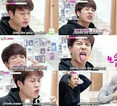 Jackson Wang Vs Spicy Noodles Lol Got7 Jackson Jackson Wang Got7 Funny