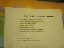 Rosh Hashanah Kids Mitzvah Checklist Organized Jewish Home