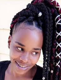 Jumbo Braided Ponytail Hairstyles For Black Hair Easy Braid Haristyles