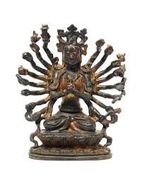 铜鎏金准提观音尺寸 20cm 无底价作品分类佛教文物其它作品描述 准提观音 为佛教中显 密二宗所共尊的大菩萨 又称 准提佛母 并谓莲花部诸尊之母 亦视作大日如来加持化身 现相貌庄严的天女像 三目十八臂 常被人误认为千手观音 拍卖公司 lion sculpture