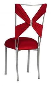 Red Velvet Criss Cross With Rhinestone Accent On Silver Legs 1 Weddings Wedding Decor Hawaiiprincessbrides Party Chairs Chair Decorations Chair Style