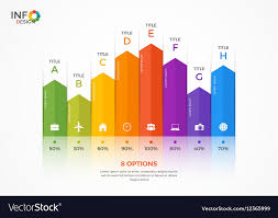 Column Chart Infographic Template 8 Options