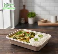 EcoQuality 29oz Compostable Eco Friendly Container trays with Lids - Rectangular Oblong Tree Free Sugarcane Bagasse Meal Prep Bento Boxes Take Out ...