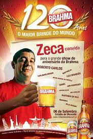 Além do look de inverno famoso , ele também optou por tomar vinho, mas também por outro motivo: 21109 Cerveja Brahma 120 Anos Zeca Pagodinho S 27x41