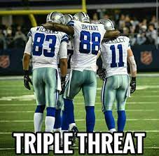 Triple Threat Dallas Cowboys Dallas Cowboys Memes Cowboys Football