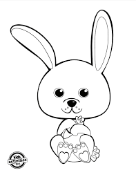 You can now print this beautiful easter draw so cute coloring page or color online for free. Cute Bunny Coloring Pages Simple Bunny Dot To Dot Worksheets