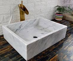 carrara white sinks bathroom marble