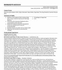 eligibility clerk resume example