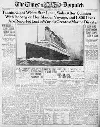 titanic disaster newspaper archive