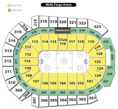 wells fargo arena seating chart wells fargo arena des