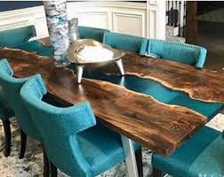 Sold Do Not Order I Can Make You One Resin River Table W Etsy In 2020 Dining Table Living Table Resin Table