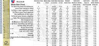 Roller Skate Size Chart