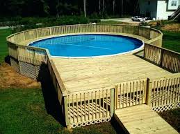 Deck Out Of Pallets Pool Deck Out Of Wooden Pallets Closed Deck Pallets Pool Deck Plans Above Ground Pool Decks Building A Deck