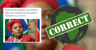 South africa's ramaphosa to repay campaign donation. Yes South Africa S President Cut Defence Minister S Salary For Misuse Of Air Force Plane On Zimbabwe Trip Africa Check