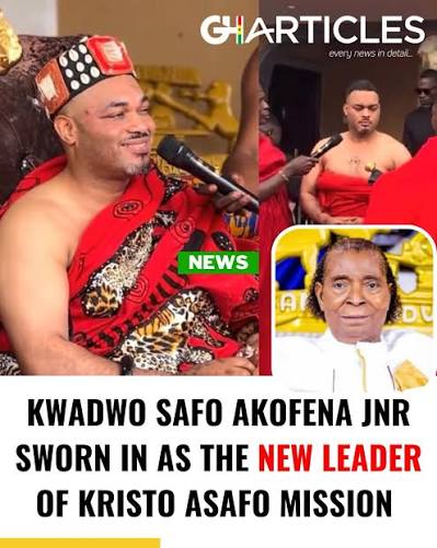Kwadwo Safo Akofena Jnr Reportedly Sworn In As New Leader Of The Kristo Asafo Mission He succeeds his late father, Apostle Dr. Kwadwo Safo Kantanka, Ghana's renowned spiritual leader, inventor, industrialist, and