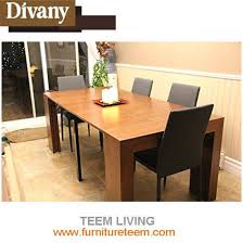 The general recommended depth for a dining table is 30 to 36 inches. 2017 Latest Design Wood Folding Extending Dining Table China Adjustable Dining Table Adjustable Table Made In China Com