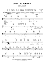 Over The Rainbow Sheet Music Eva Cassidy Lead Sheet Fake Book