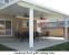 White Pergola With Fan