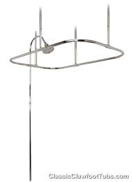 This gallery features beautiful bathrooms with clawfoot tubs. Clawfoot Tub Shower Enclosure Riser Ceiling Mounted No Faucet Classic Clawfoot Tub