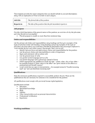 They define a job fully and guide both employer and employee. 47 Job Description Templates Examples á… Templatelab