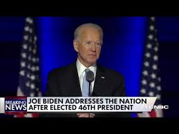 If trump thinks 2016 was a landslide, 2020 is as well cnn projects joe biden wins arizona Watch Joe Biden S First Speech To The Nation As President Elect Of The United States Youtube