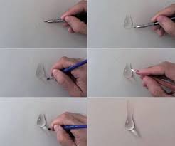 Easy 3d art pencil drawing: Water Droplet Pencil Drawing Steps Color Pencil Art Art Instructions Amazing Art