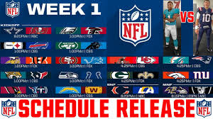 Hall of fame game in canton, ohio. Nfl Week 1 Schedule Leak 2021 Nfl Schedule Release Youtube
