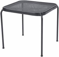 Pleasant hearth warren gas fire pit table 30 x in fred meyer. Hd Designs Outdoors Taylor Square Side Patio Table Black 20 In Fred Meyer