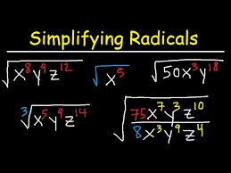 Here are 24 problems for practice with simplifying radicals. Simplifying Radicals With Variables Exponents Fractions Cube Roots Algebra Youtube