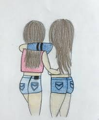 Holding hands bff simple cute drawings easy. Pin By Riana On Desene Bff Drawings Best Friend Drawings Wolf Craft