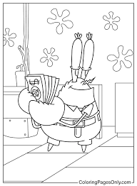sponge bob coloring page