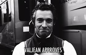 Image result for Jean Valjean redemption gif