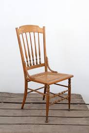 Antique Caned Wood Chair Spindle Back Chair Etsy Wood Chair Old Wooden Chairs Brown Wood Chair