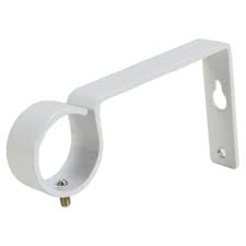 Insert a number two phillips screwdriver bit into a cordless drill chuck. Set Of 2 Drapery Rod Brackets White Versailles Home Fashions Target