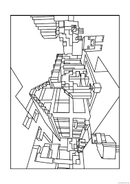 Where can i find blaze and the monster machines coloring pages? Minecraft World Coloring Pages Free To Print Coloring4free Coloring4free Com