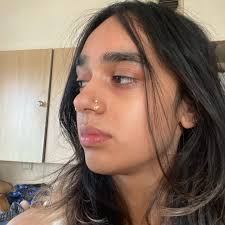 Sterling Silver Gold Dangling Nose Stud