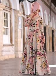Cicekli Percem Elbise Krem Pinar Sems Muslim Fashion Dress Muslim Fashion Outfits Muslim Fashion
