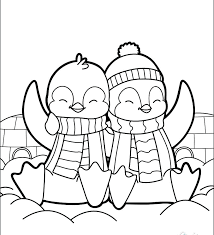Puppy, dog, wolf, kitten, unicorn, coloring pages for kids, my little pony, paw patrol. Christmas Cute Penguin Christmas Cute Coloring Pages For Kids Novocom Top