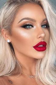 35 Makeup Looks For You Page 4 Of 9 Red Lipstick Makeup Red Lipstick Looks Red Lips Makeup Look
