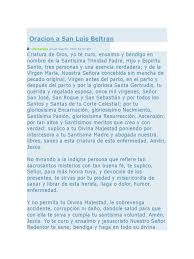Y de la virgen maría, nuestra sra. Luis Beltran Oracion Nar Media Kit
