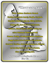 Hello Again A Little About Where I Ve Been Meneires Disease Disease Awareness Menieres Disease Diet