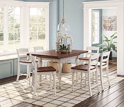 This dining table is made of solid sheesham wood. Rustic White Dining Room Tables Ashley Furniture Homestore