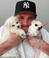 Brooklyn Beckham is seen for the first time since being left 'heartbroken'  over dog's death as he joins Jared Leto at Cannes Lions Spotify event