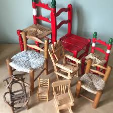 Miniature Red Wooden Chair Red Doll Chair Vintage Doll Chair Etsy Chair Wooden Chair Miniature Chair