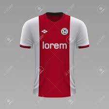 Een verzameling origineel gedragen wedstrijdshirts van dit is de officiële voetbalshirts website van afc ajax shirts. Realistic Soccer Shirt Ajax 2020 Jersey Template For Football Royalty Free Cliparts Vectors And Stock Illustration Image 129541069