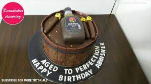 I must admit i had never decorated cakes with 2 different background colors on the same tier. Simple Birthday Cake For Men Design Ideas Decorating Tutorial Video At Home 40th 50th 60th 70th 80th Youtube