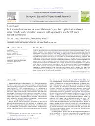 Reykjavík is the capital and largest city of iceland. Pdf An Improved Estimation To Make Markowitz S Portfolio Optimization Theory Users Friendly And Estimation Accurate With Application On The Us Stock Market Investment