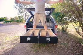 The drawer with dividers and a lockable handle (the handle is meant for truck boxes). Make Your Own Truck Bed Drawers Pask Makes Truck Bed Drawers Truck Bed Box Diy Truck Bedding