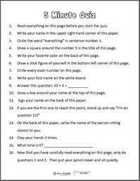 This is a collection of this week's daily trivi. Category Free Printables Page 1 Weareteachers Following Directions Activities We Are Teachers Following Directions